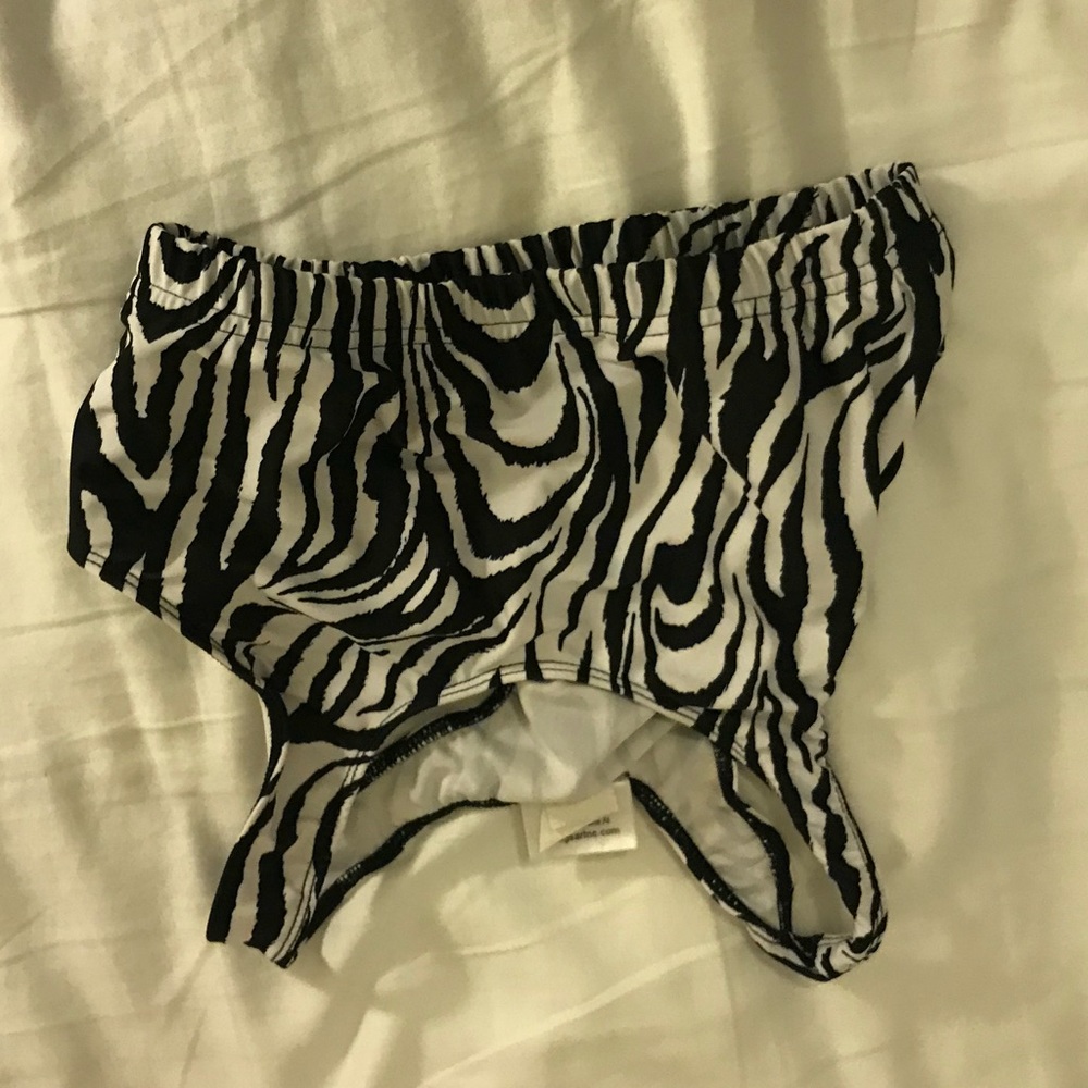 Zebra sports bra